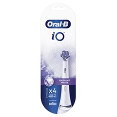 Oral-B iO Radiant White Rainbow fehér 4 db-os fogkefefej szett