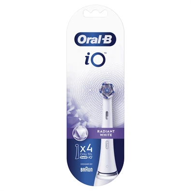 Oral-B iO Radiant White Rainbow fehér 4 db-os fogkefefej szett