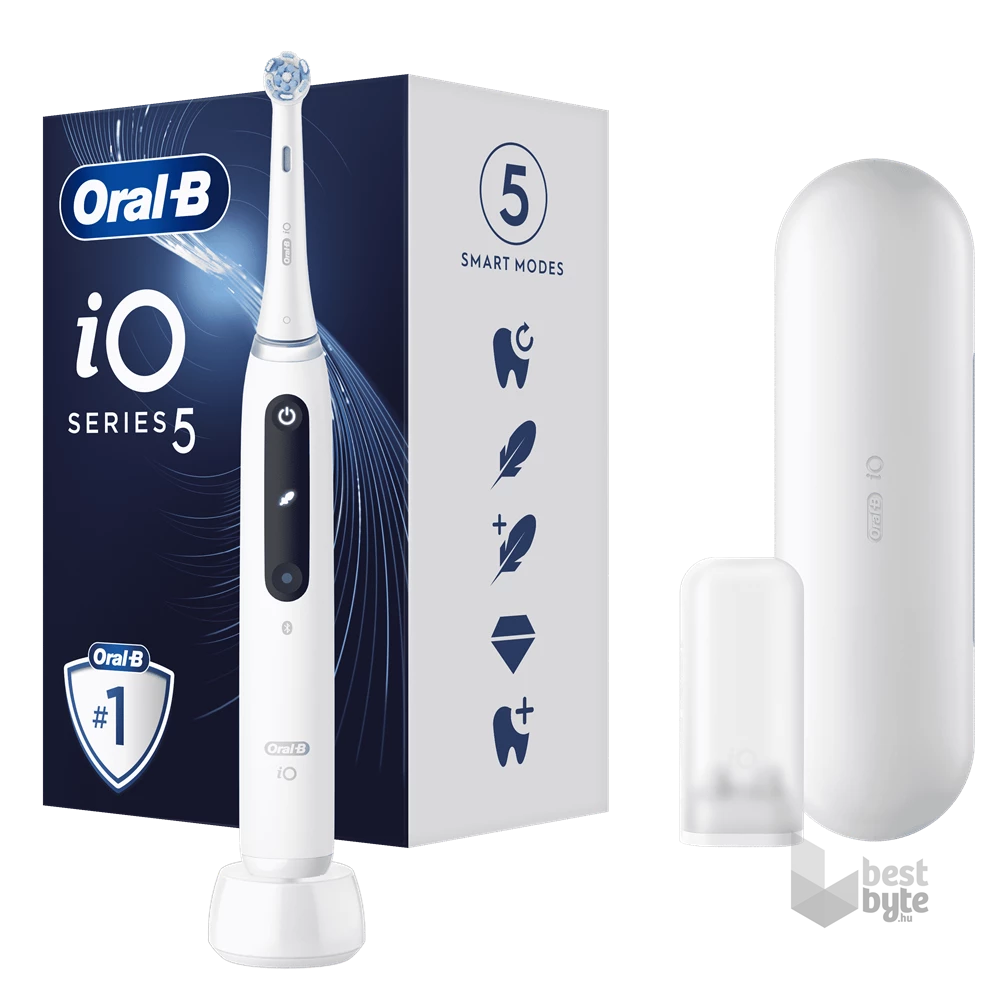 Oral-B iO Series 5 fehér elektromos fogkefe