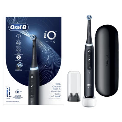 Oral-B iO Series 5 matt fekete elektromos fogkefe