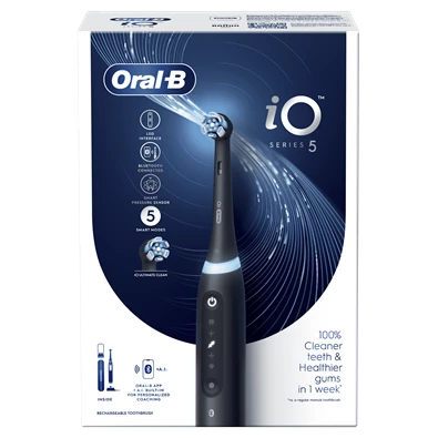 Oral-B iO Series 5 matt fekete elektromos fogkefe