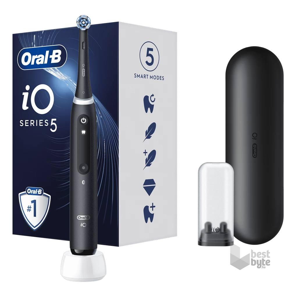 Oral-B iO Series 5 matt fekete elektromos fogkefe