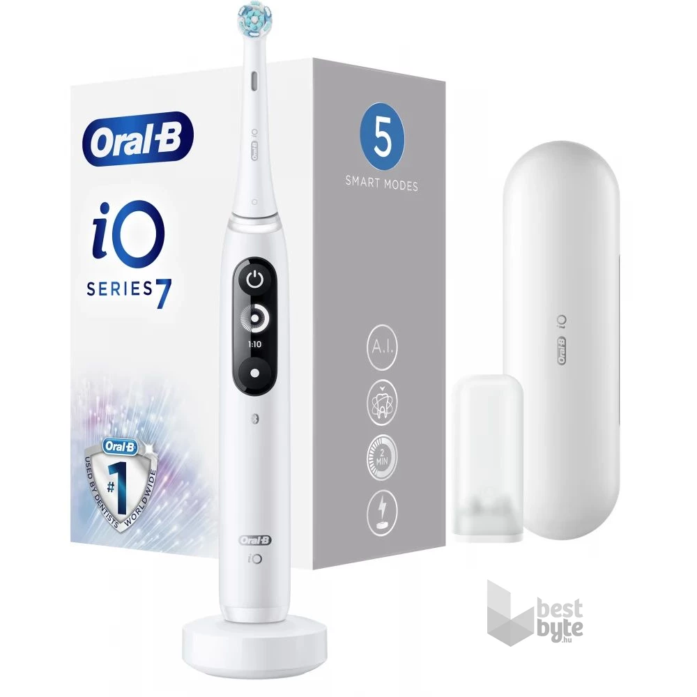 Oral-B iO series 7 fehér elektromos fogkefe