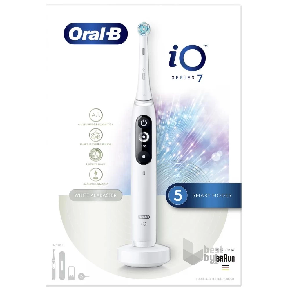 Oral-B iO series 7 fehér elektromos fogkefe