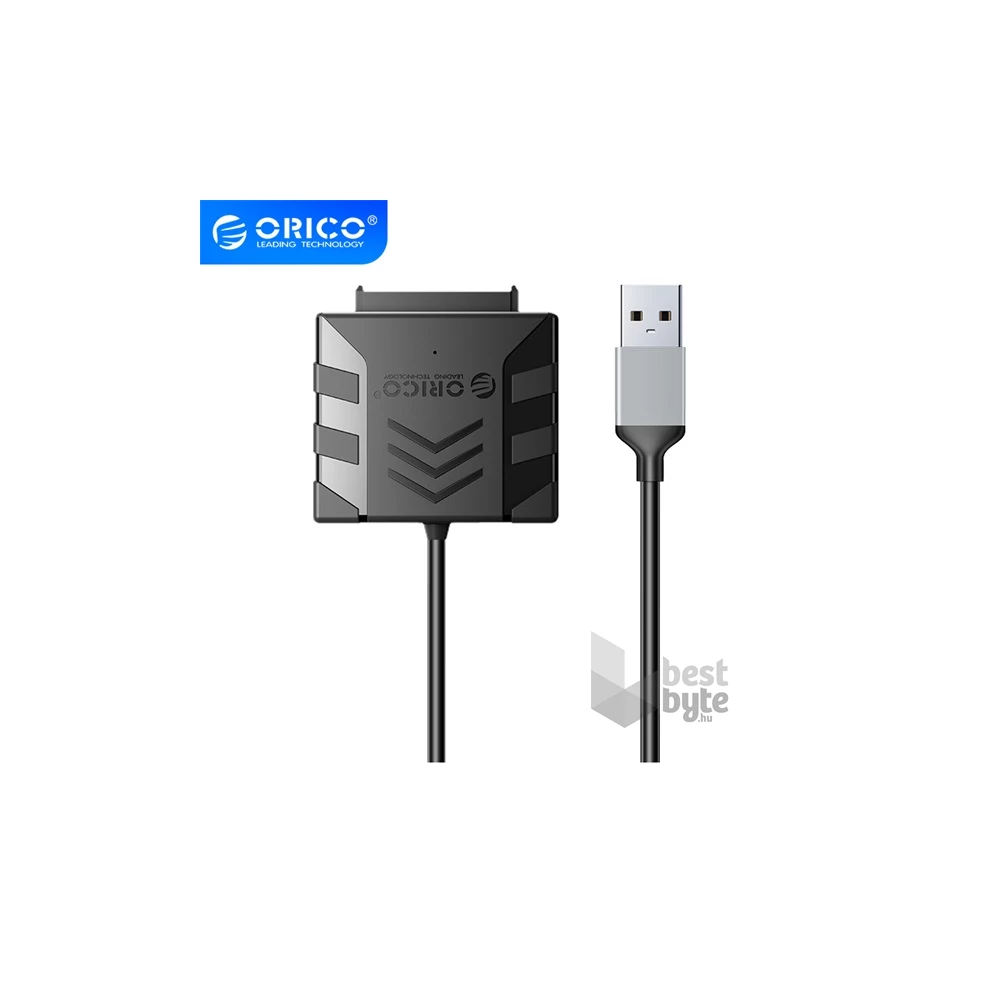 Orico Dokkoló adapter - 3.5" SATA HDD Adapter (2,5"/3,5" HDD/SSD -> USB-A2.0, Max.: 2TB, 30cm, fekete)