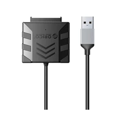 Orico Dokkoló adapter - 3.5" SATA HDD Adapter (2,5"/3,5" HDD/SSD -> USB-A2.0, Max.: 2TB, 30cm, fekete)