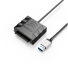 Orico Dokkoló adapter - 3.5" SATA HDD Adapter (2,5"/3,5" HDD/SSD -> USB-A2.0, Max.: 2TB, 30cm, fekete)