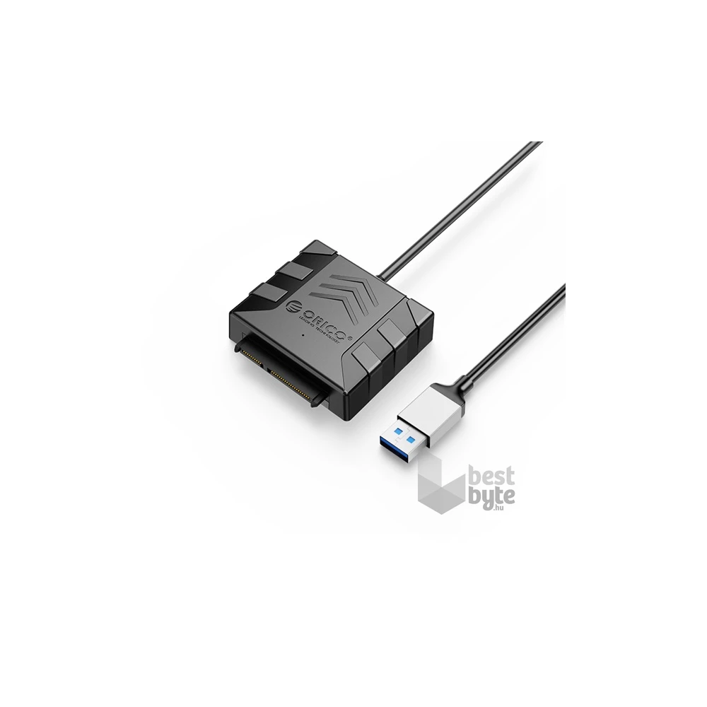 Orico Dokkoló adapter - 3.5" SATA HDD Adapter (2,5"/3,5" HDD/SSD -> USB-A2.0, Max.: 2TB, 30cm, fekete)