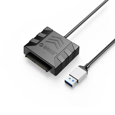 Orico Dokkoló adapter - 3.5" SATA HDD Adapter (2,5"/3,5" HDD/SSD -> USB-A2.0, Max.: 2TB, 30cm, fekete)