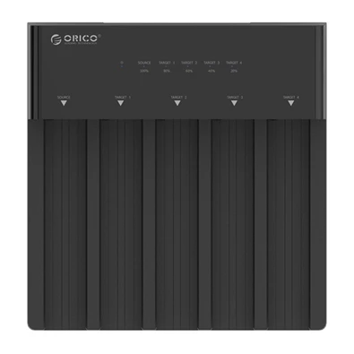 Orico HDD/SSD Dokkoló - 6558US3-C-EU /125/ (5x 2,5"/3,5" HDD/SSD -> USB-A, Max.: 16TB, fekete)