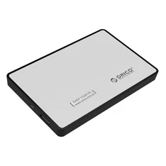 Orico Külső HDD/SSD Ház 2.5" - 2588US3-V1-SV/33/ (USB-A, Max.: 9,5 mm Max.: 4TB, ezüst)