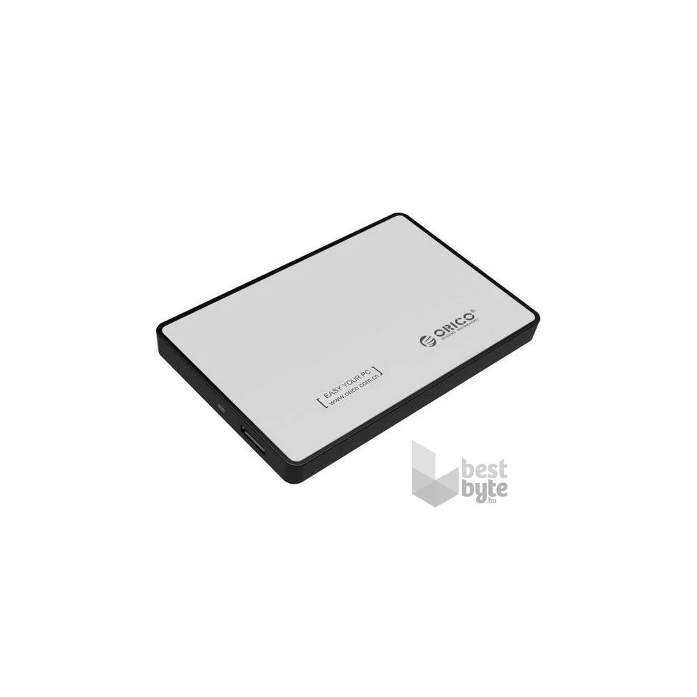 Orico Külső HDD/SSD Ház 2.5" - 2588US3-V1-SV/33/ (USB-A, Max.: 9,5 mm Max.: 4TB, ezüst)