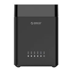 Orico Külső HDD tároló 3.5" - DS500U3-EU-BK/70/ (5 fiók, USB-A 3.0, Max.: 5x16TB, fekete)