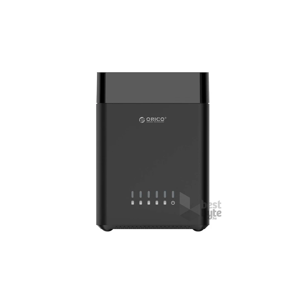 Orico Külső HDD tároló 3.5" - DS500U3-EU-BK/70/ (5 fiók, USB-A 3.0, Max.: 5x16TB, fekete)
