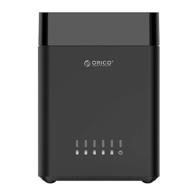 Orico Külső HDD tároló 3.5" - DS500U3-EU-BK/70/ (5 fiók, USB-A 3.0, Max.: 5x16TB, fekete)