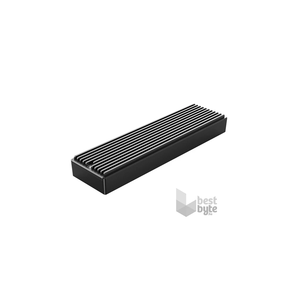 Orico Külső M.2 ház - M2PV-C3-BK/72/ (USB-C 3.1 Gen2 -> M.2 NVMe, Max.: 2TB, 10 Gbps)
