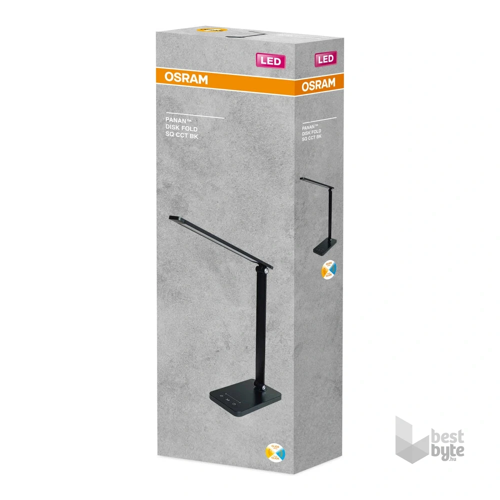 Osram FOLD fekete 6,5W CCT asztali lámpa