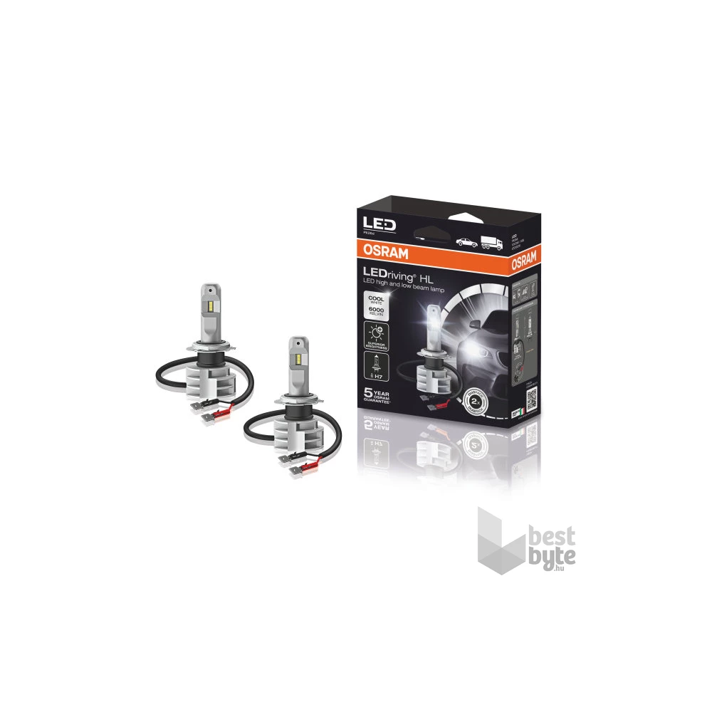 Osram LEDriving 67210CW HL H7/12V/12W/6000K LED izzó szett