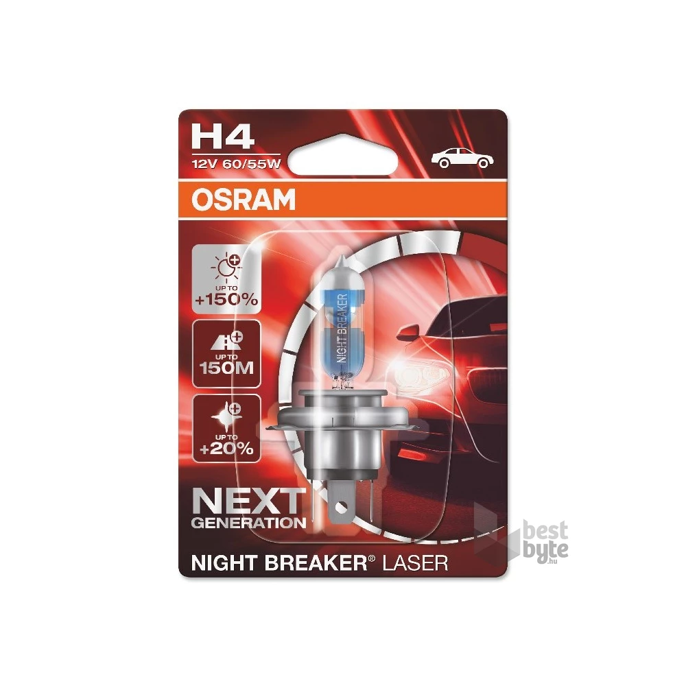 Osram Night Breaker Laser 64193NL-01B H4/12V/60W/4050K fényszóró
