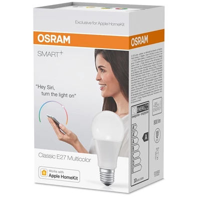 Osram SMART+ APPLE HomeKit E27 A60 10Watt 800 Lumen RGBW okos LED izzó