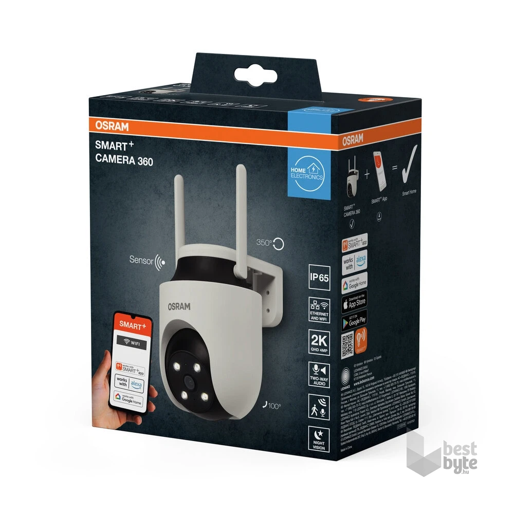 Osram Smart+ Wifi okos kamera 360 fokos látószöggel, kültéri
