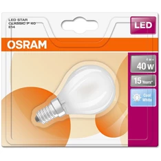 Osram Star 4 W/865 40 E14 470 lumen opál LED kisgömb izzó