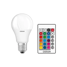 Osram Star+ RGBW/matt búra/9W/806lm/2700K/E27 távirányítható LED körte izzó