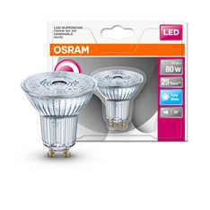 Osram Superstar PAR16 üveg ház/8W/575lm/4000K/GU10/230V/36fok dimmelhető LED spot izzó