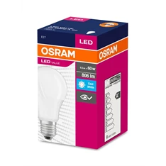 Osram Value opál búra/8,5W/840lm/4000K/E27 LED körte izzó