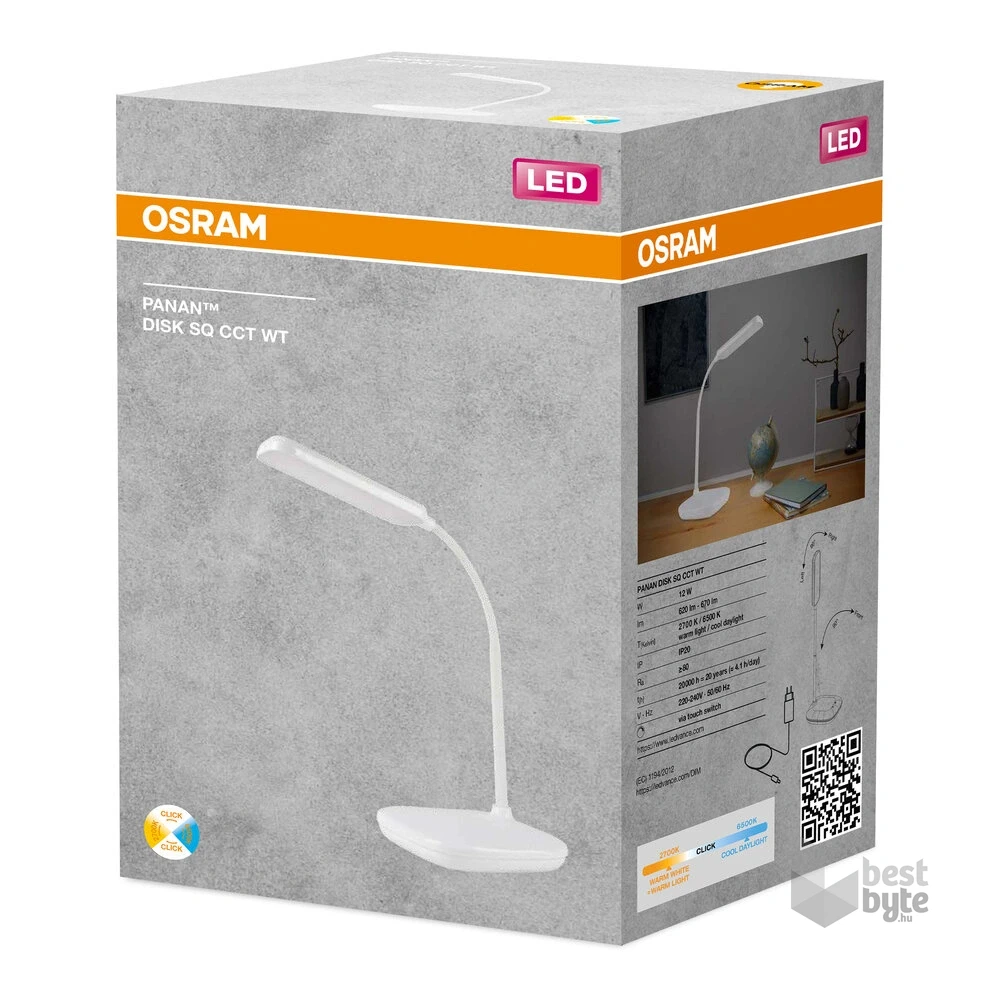 Osram fehér sq.12W CCT asztali lámpa