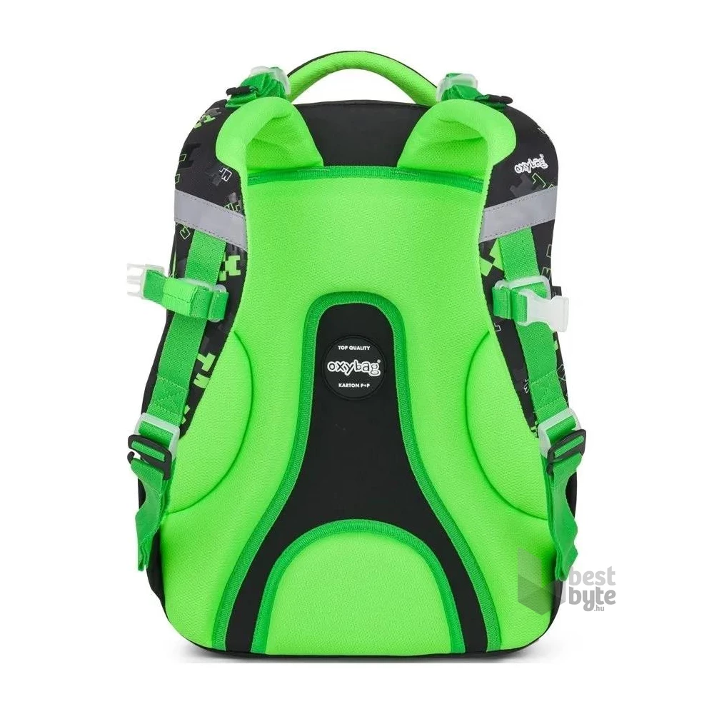 Oxybag Next Green Cube hátizsák
