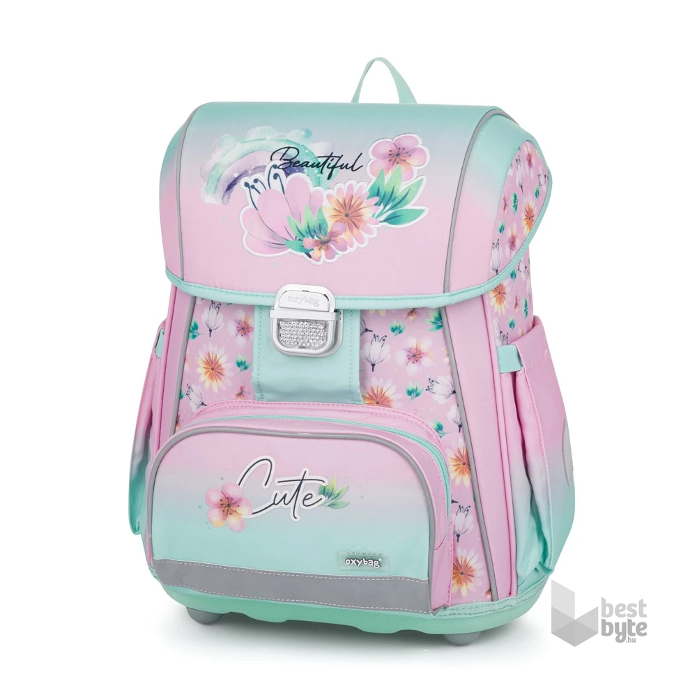 Oxybag Premium Cool Flowers iskolatáska