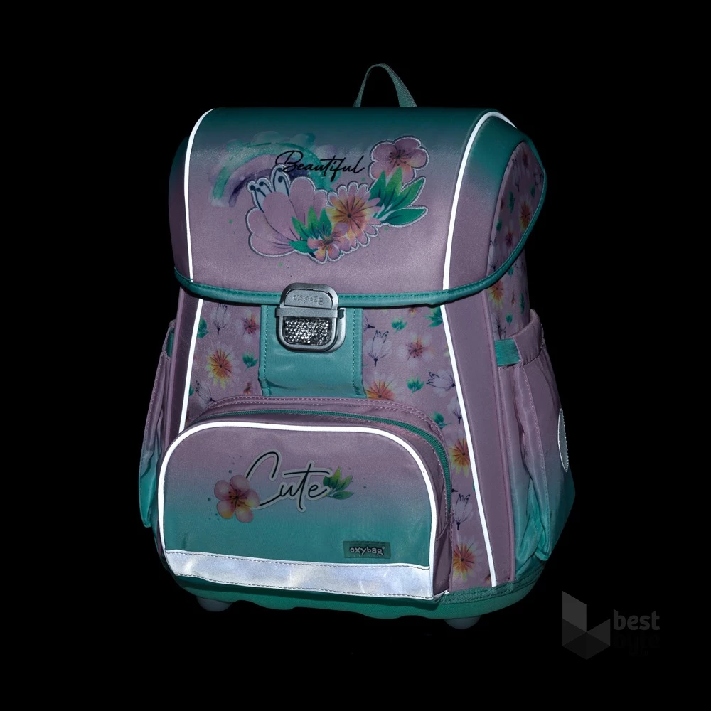 Oxybag Premium Cool Flowers iskolatáska