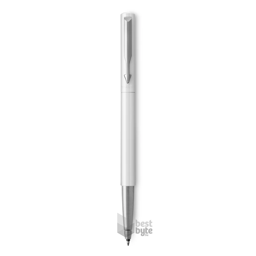 Parker Royal Vector 2025456 ezüst klipszes fehér rollertoll