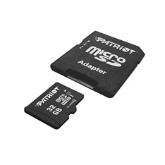 PATRIOT 32GB SD micro (SDHC Class 10 UHS-I) (PSF32GMCSDHC10) LX memória kártya adapterrel