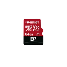 PATRIOT 64GB SD micro (SDXC Class 10 UHS-I V30) (PEF64GEP31MCX) EP memória kártya