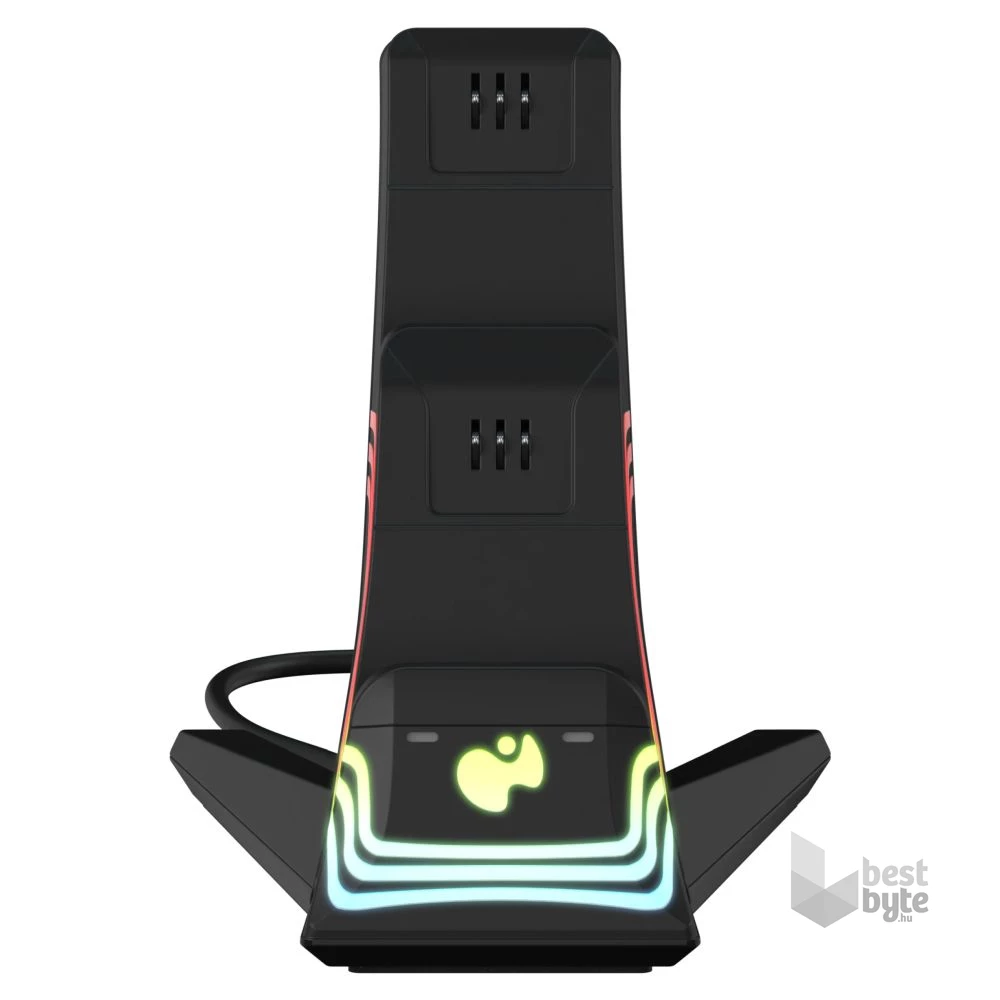 PDP 049-033-BK Afterglow Wave Xbox Series X|S/Xbox One RGB fekete kontroller töltőállomás