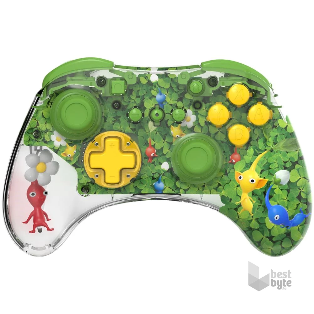 PDP 500-234-PIK REALMz Nintendo Switch/Switch 2 vezeték nélküli LED Pikmin Clover Patch kontroller