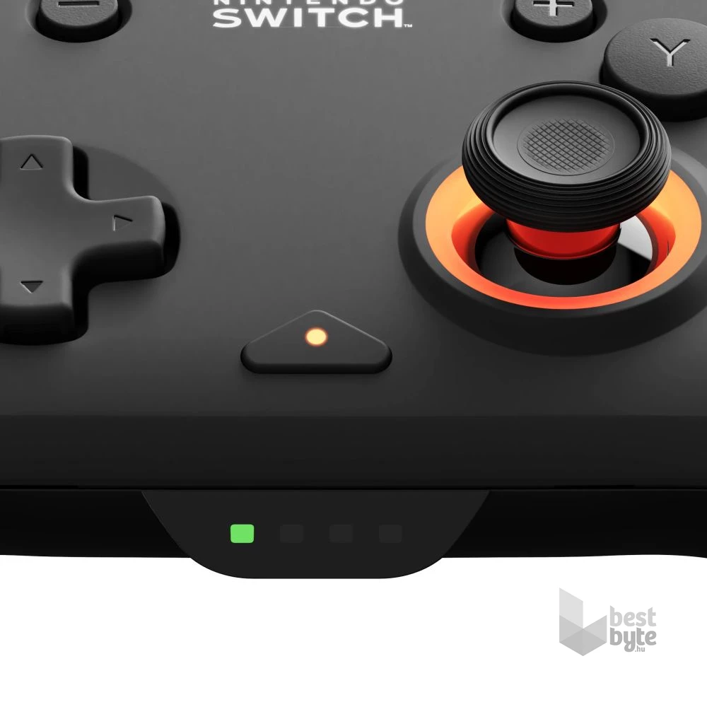 PDP 500-252-BK Afterglow Wave Nintendo Switch/Lite/OLED/Switch 2 RGB LED Lighting vezeték nélküli fekete kontroller