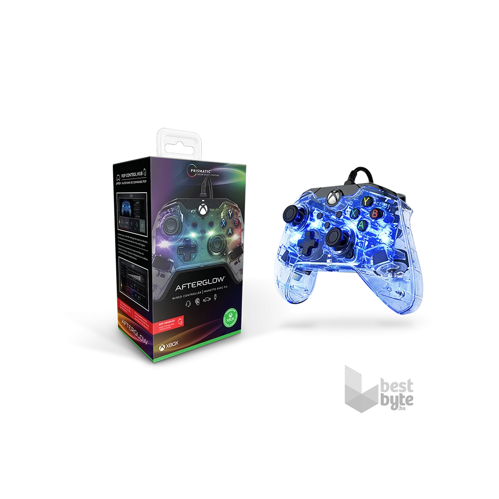 PDP 049-005-EU Afterglow Prismatic Xbox Series X/Xbox One vezetékes átlátszó kontroller