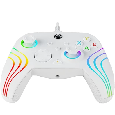 PDP 049-024-WH Afterglow WAVE Xbox Series X|S/Xbox One/PC vezetékes fehér kontroller