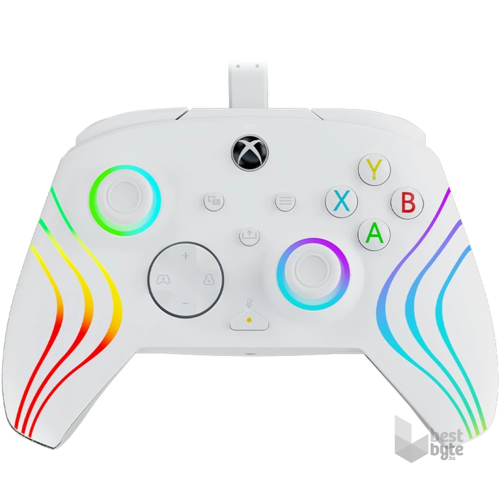 PDP 049-024-WH Afterglow WAVE Xbox Series X|S/Xbox One/PC vezetékes fehér kontroller
