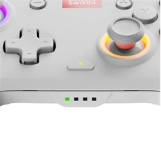 PDP 500-238-WH Afterglow Wave Nintendo Switch RGB LED Lighting fehér vezeték nélküli kontroller