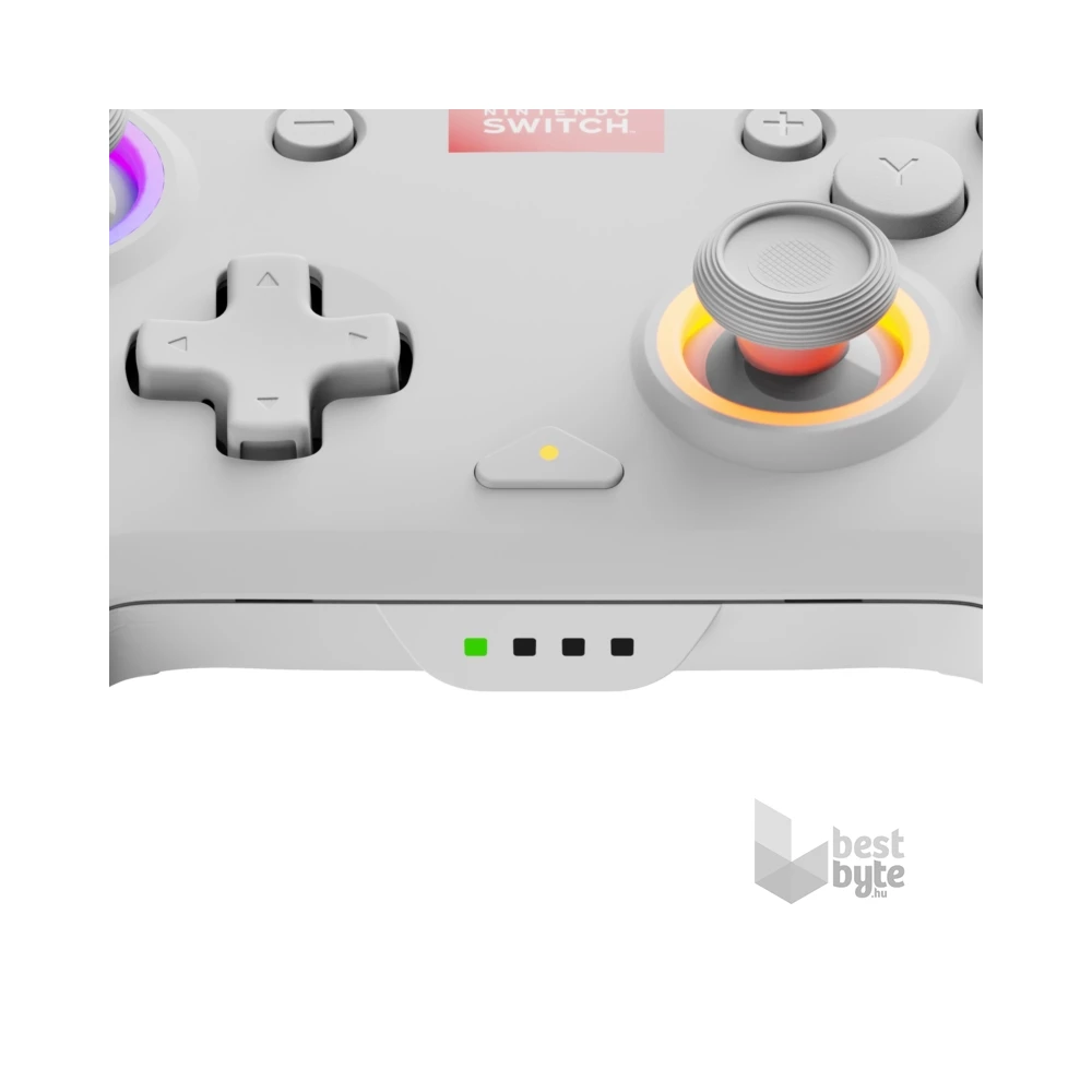 PDP 500-238-WH Afterglow Wave Nintendo Switch/Switch 2 vezeték nélküli RGB LED Lighting fehér kontroller
