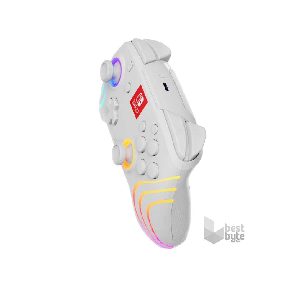 PDP 500-238-WH Afterglow Wave Nintendo Switch/Switch 2 vezeték nélküli RGB LED Lighting fehér kontroller