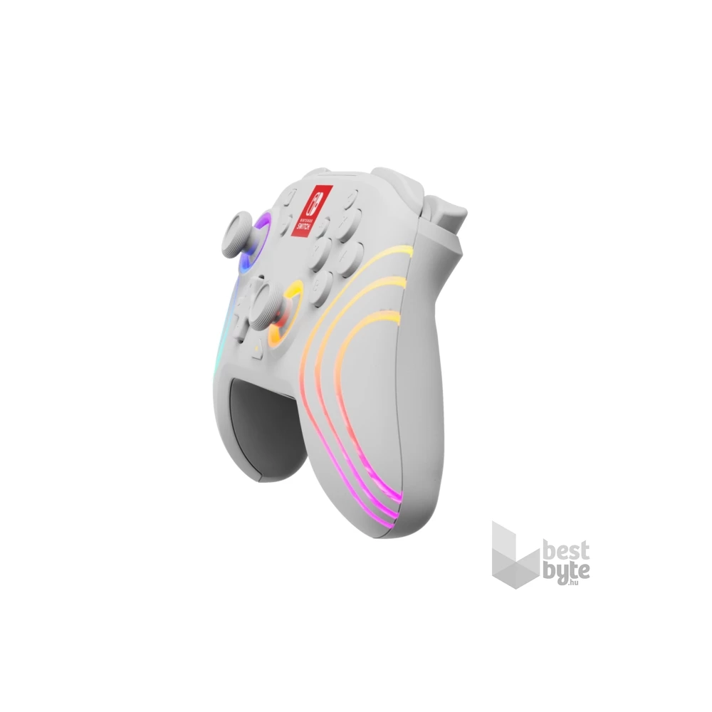 PDP 500-238-WH Afterglow Wave Nintendo Switch/Switch 2 vezeték nélküli RGB LED Lighting fehér kontroller