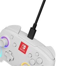 PDP 500-238-WH Afterglow Wave Nintendo Switch RGB LED Lighting fehér vezeték nélküli kontroller
