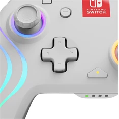 PDP 500-238-WH Afterglow Wave Nintendo Switch RGB LED Lighting fehér vezeték nélküli kontroller