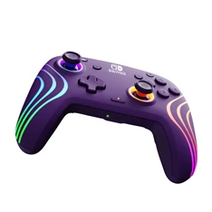 PDP 500-238-PR Afterglow Wave Nintendo Switch RGB LED Lighting lila vezeték nélküli kontroller