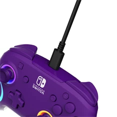 PDP 500-238-PR Afterglow Wave Nintendo Switch RGB LED Lighting lila vezeték nélküli kontroller